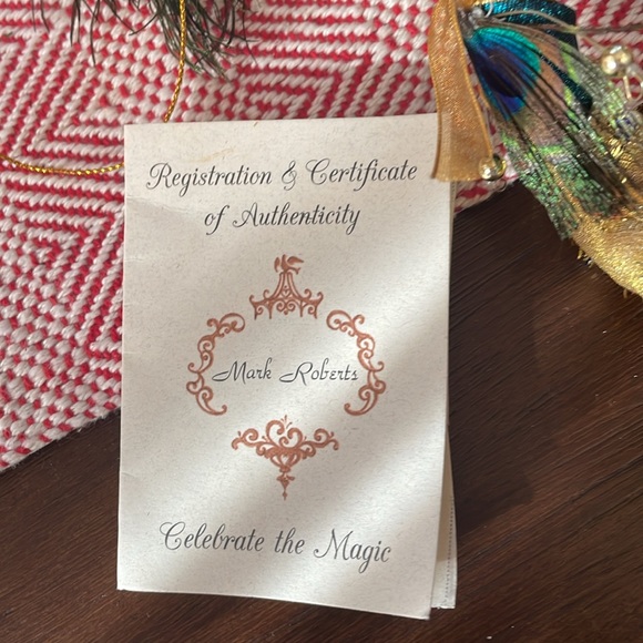 Mark Roberts Limited Edition 2006 Peacock Fairy Small 51-75584 - Picture 9 of 13